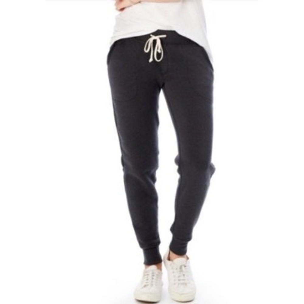 Alternative Apparel "Dodgeball" Eco-Fleece Jogger Pants‎ - Black Women's Size M